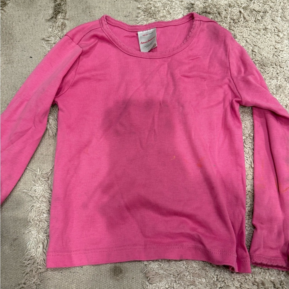 Hanna Andersson Vibrant Pink Long Sleeve Tee